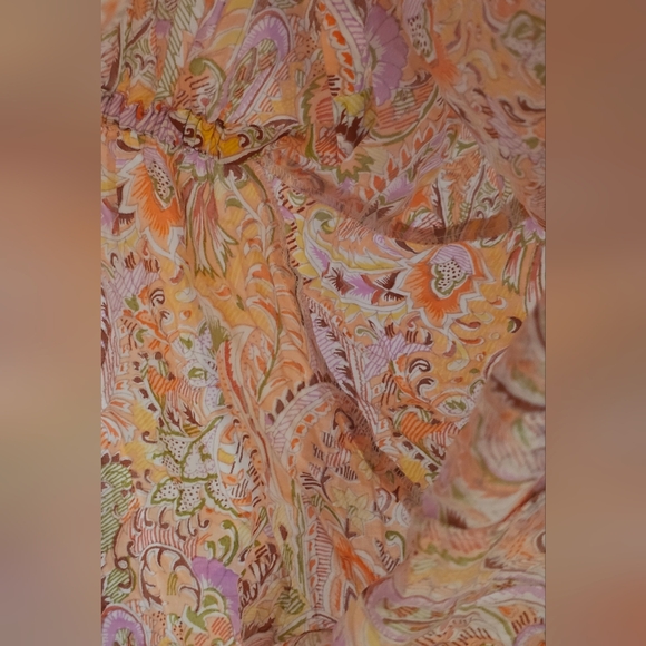 Victoria's Secret Multicolor Paisley Tunic Sz Medium - Picture 8 of 16